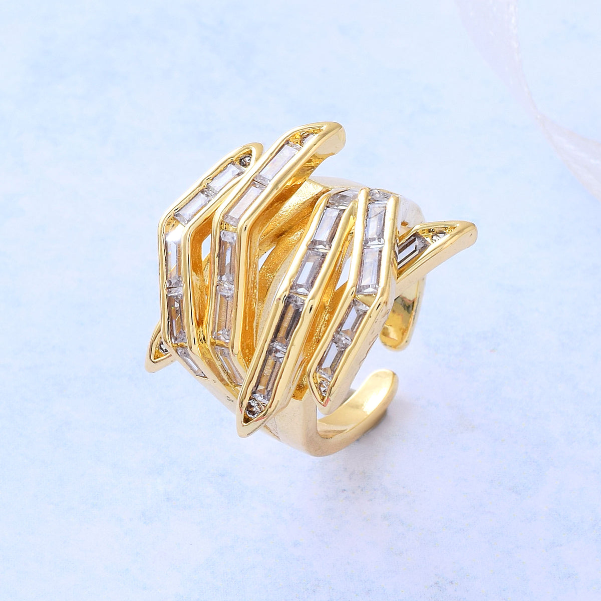 Swarovski Arrow Hand Ring