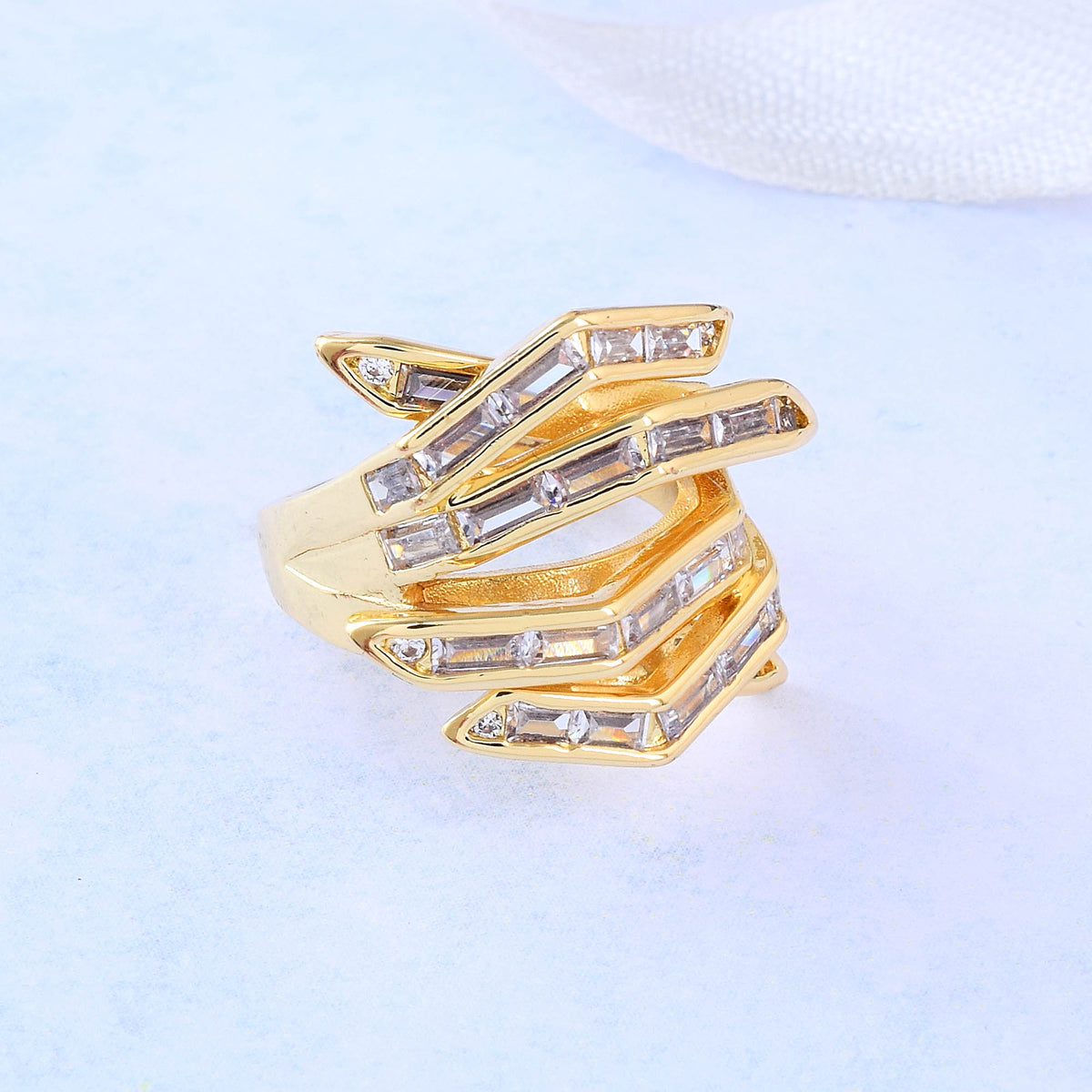 Swarovski Arrow Hand Ring