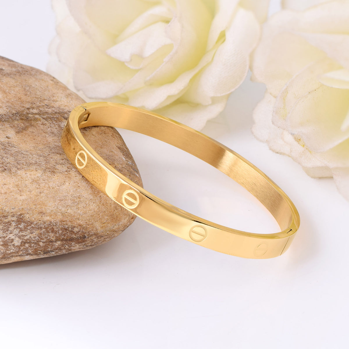 Screw Band Bracelet - Gold