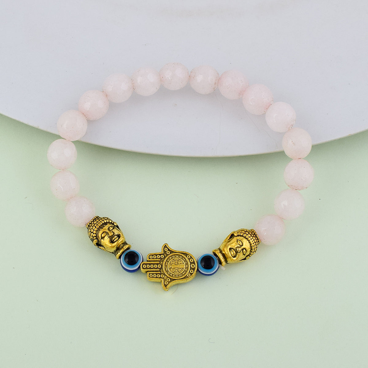 Buddha Hamsa Evil eye Bead Bracelet