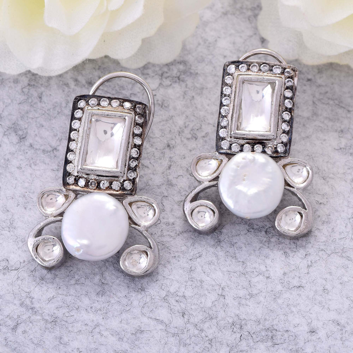 Charlotte Pearl Stud Earrings