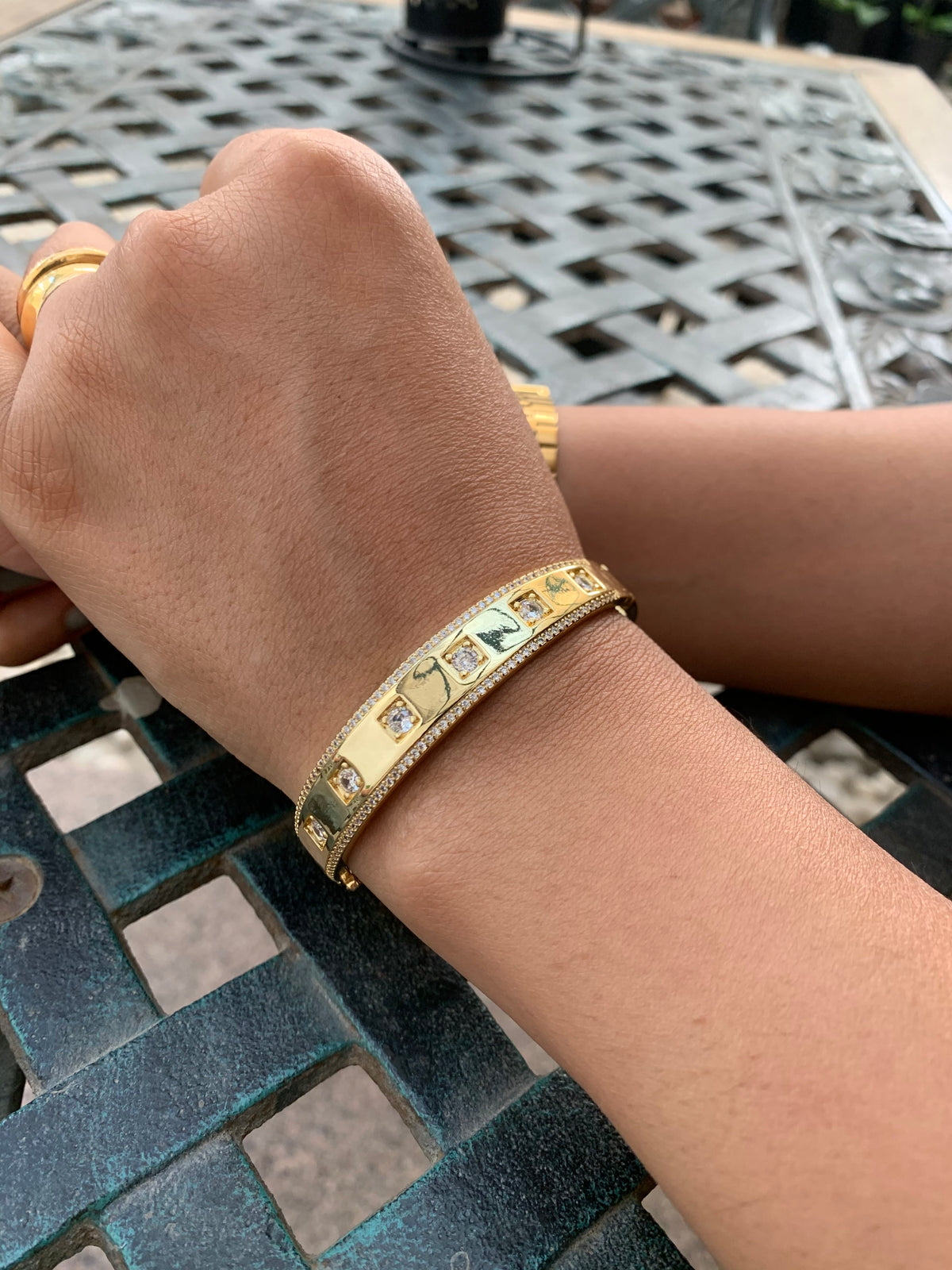 Gold Plated Swarovski Bracelet