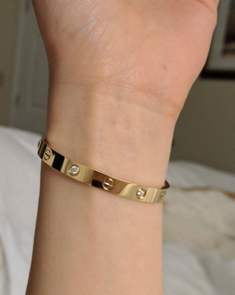 Screw Thick Band Bracelet