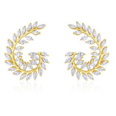 Swirl Diamond Earrings
