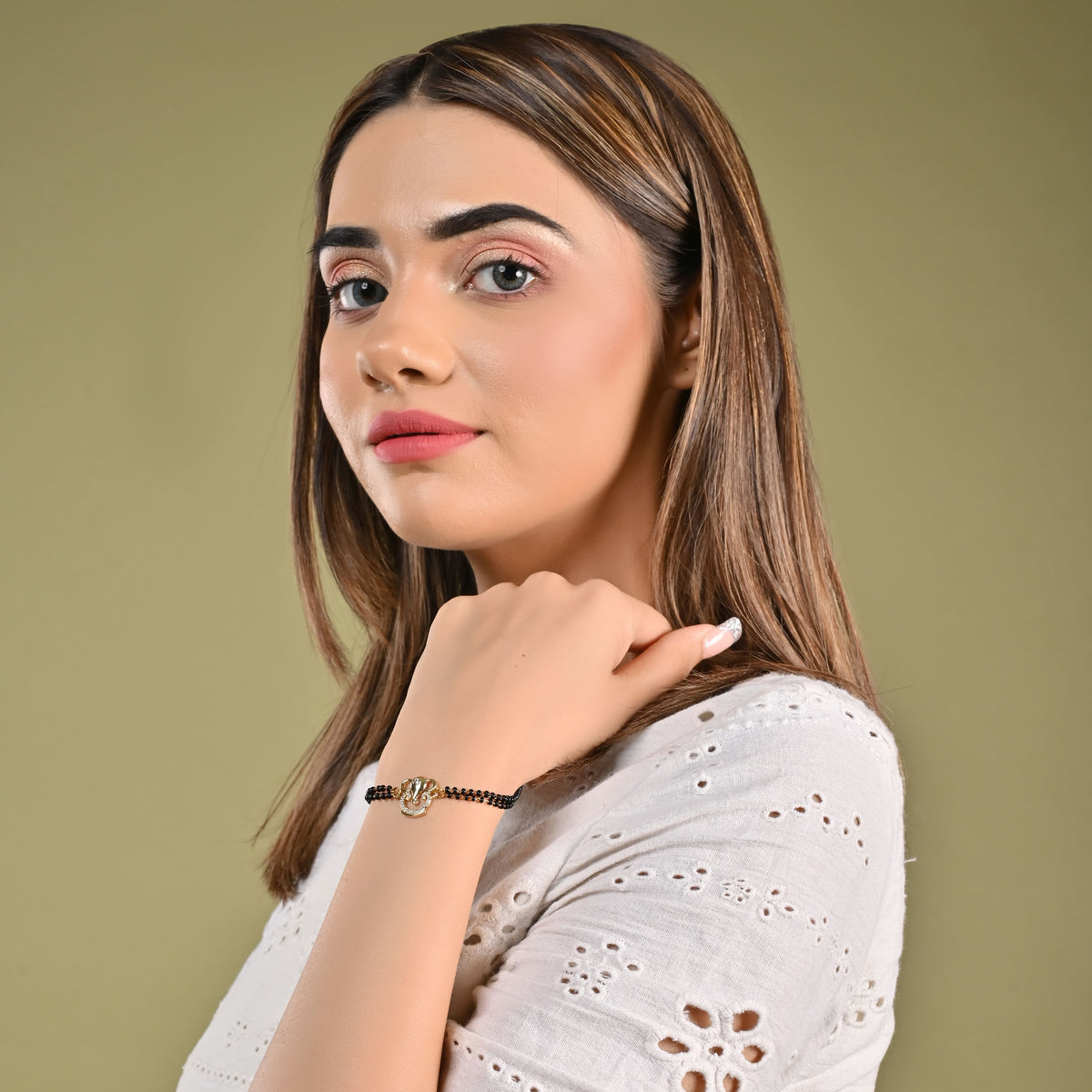 Mangalsutra Beaded Ganesha Bracelet