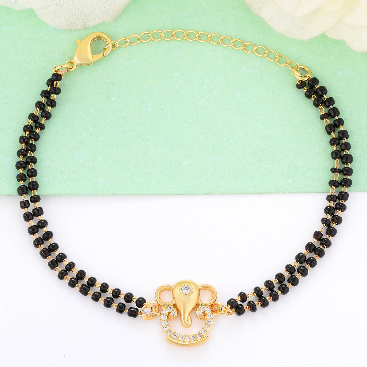 Mangalsutra Beaded Ganesha Bracelet