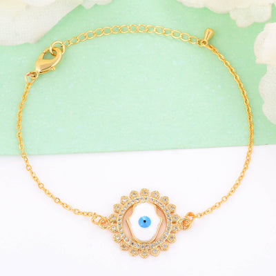 Gold Chain Turkish Evil Eye Bracelet