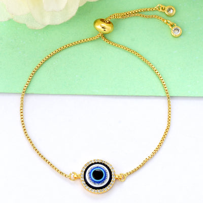 Blue Swarovski Evil Eye Bracelet