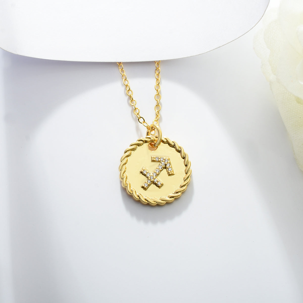 Sagittarius Gold Charm Necklace