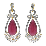 Swarovski crystal red earrings