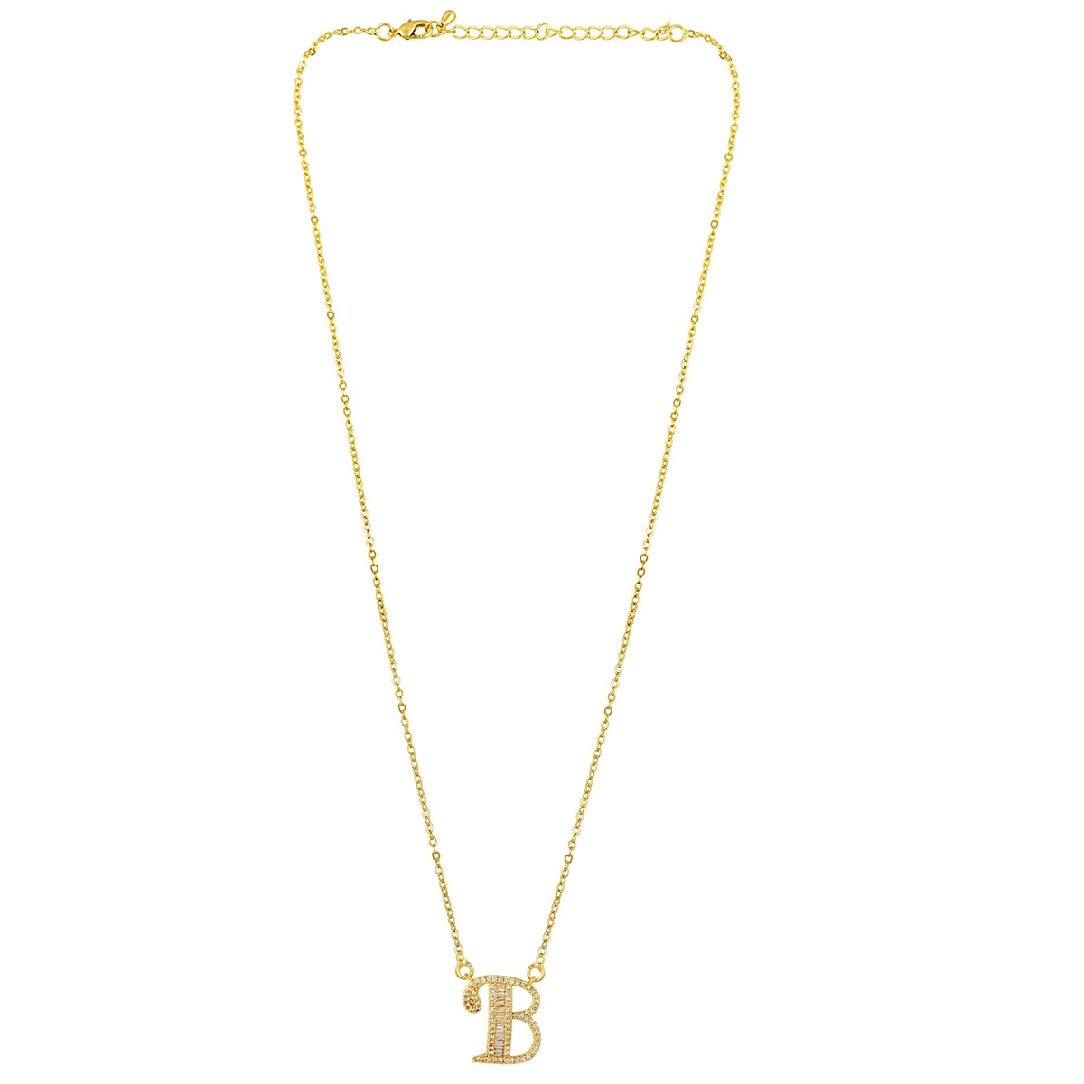 Letter B Swarovski Necklace