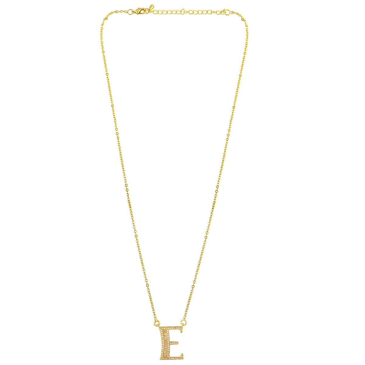 Letter E Swarovski Necklace