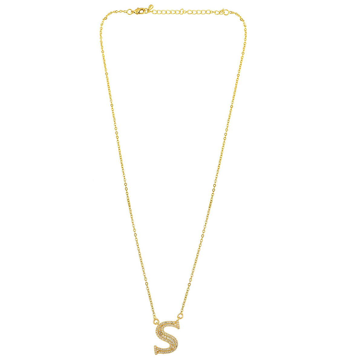 Letter S Swarovski Necklace