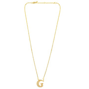 Letter G Swarovski Necklace