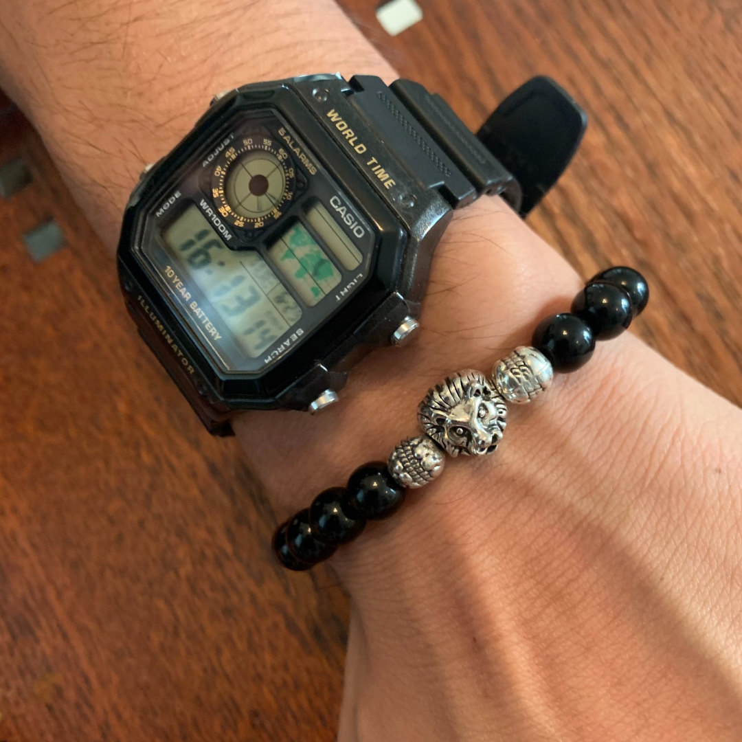 Lion Head Bead Bracelet