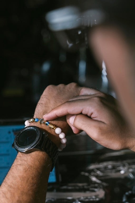 Buddha Hamsa Evil eye Bead Bracelet