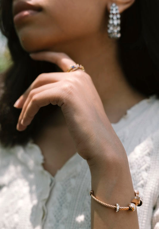 Lock-Charm Rose T Bracelet