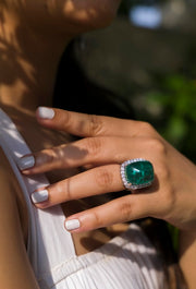 Emerald Dia Ring